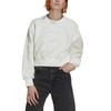Adidas Originals Sweatshirts Women's White Crew Neck Moderate Regular (Unisex) Sweatshirts HM1608