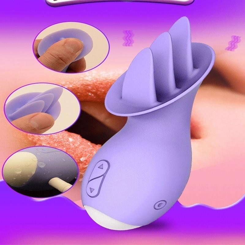 Женская мини-массажная игрушка для сосания языка кролика с сильным сосанием