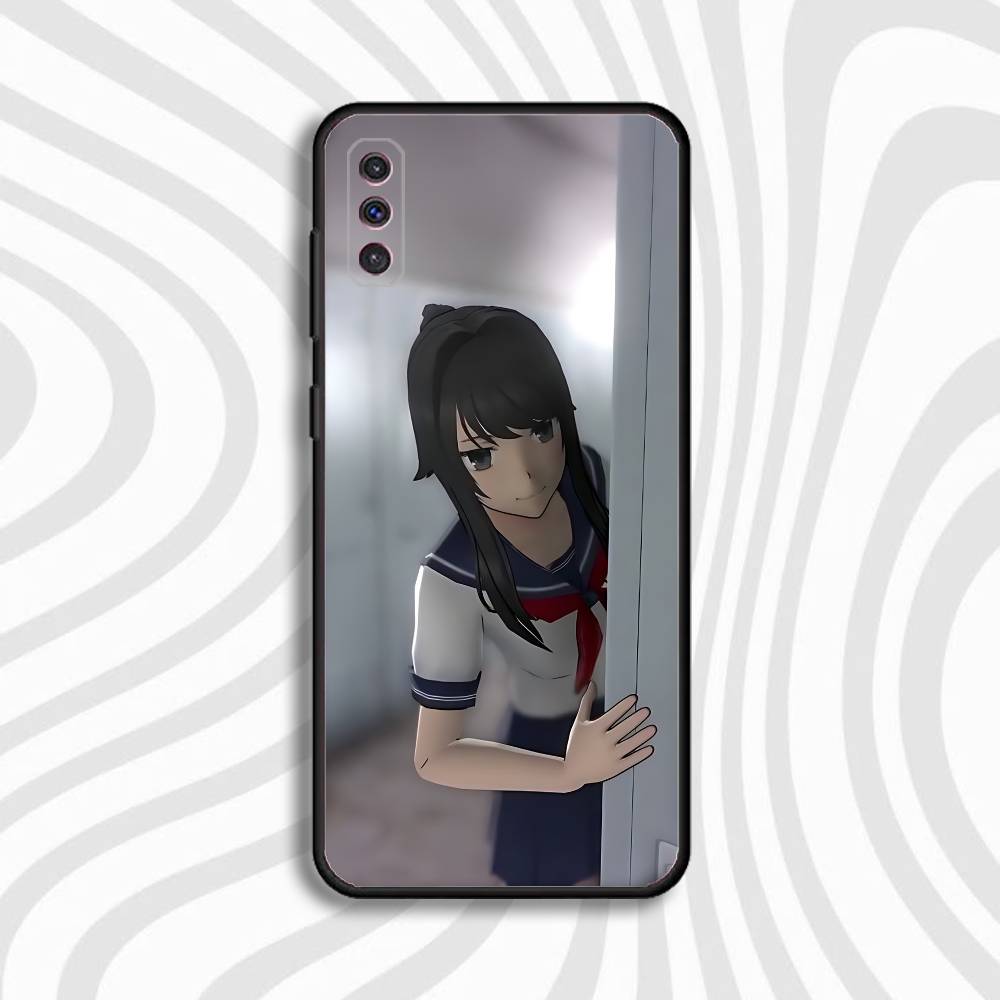 Чехол для телефона Y-Yandere Simulator Ayano Aishi для Samsung S10, S21, FE, S21, S26, S25, S24, S23, Ultra, S9, S22, Plus Черный ударопрочный ТПУ