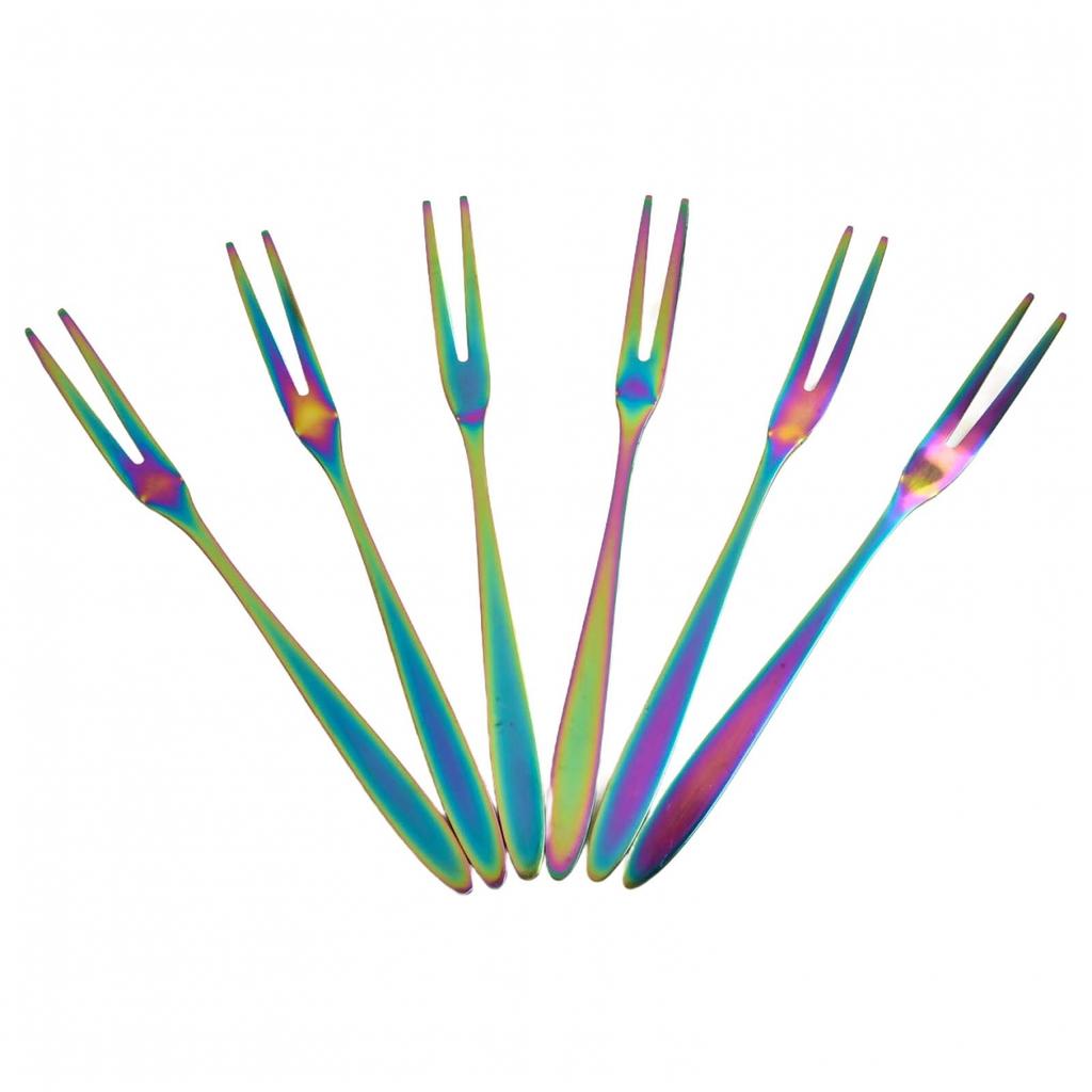 304 Stainless Steel Fruit Fork Mini Food Pick Brand New