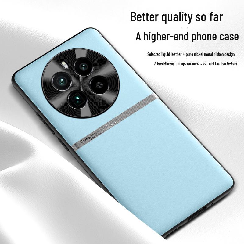 Liquid Leather Anti-Fall Protective Case for the Realme GT5 Pro - Anti-Fouling Cover, One by One Delivery