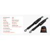 VEVOR 2pcs 2ft/4ft Retractable Ratchet Straps with S Hooks 2in Cargo Ratchet Tie Down Luggage Belt Strap for Trailers Vehicles