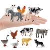 Mini Farm Animal Simulation Toy: Chickens, Ducks, Geese, Horses, and Cows