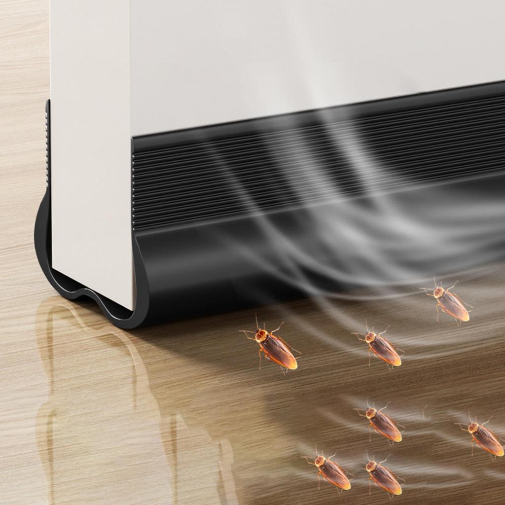 PVC Mute Door Bottom Sealing Strip Soundproof Insulation Anti Cold Air Mosquito Dustproof Easy Install Bedroom Door Gap Blocker