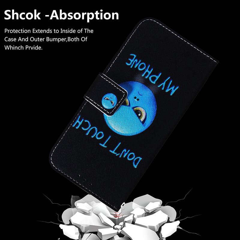 Чехол-книжка с рисунком из магнитной кожи для Nokia 1.3 1.4 2.2 2.5 3.2 3.4 4.2 5.3 5.4 6.2 7.2 X10 X20 X30 XR20 XR21