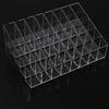 Trapezoid Clear Makeup Display 40 Lattices Lipstick Stand Case Cosmetic Organizer Holder Box