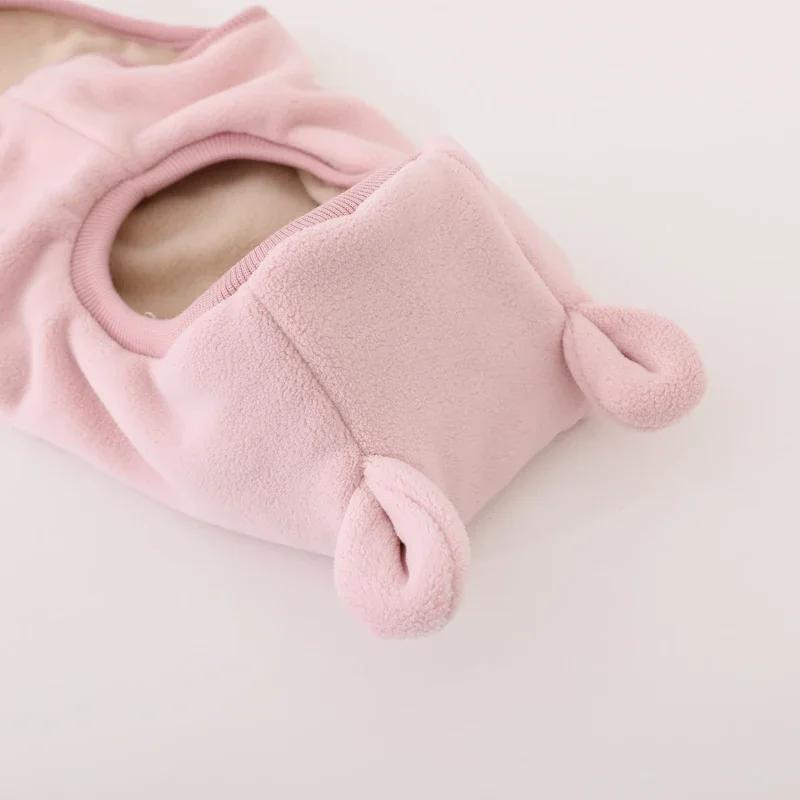 Зимняя детская шапка с мультяшными ушками медведя, теплая защитная шапка для ушей для мальчиков и девочек, ветрозащитный капюшон, шапки-бини, плюшевая шапка-балаклава