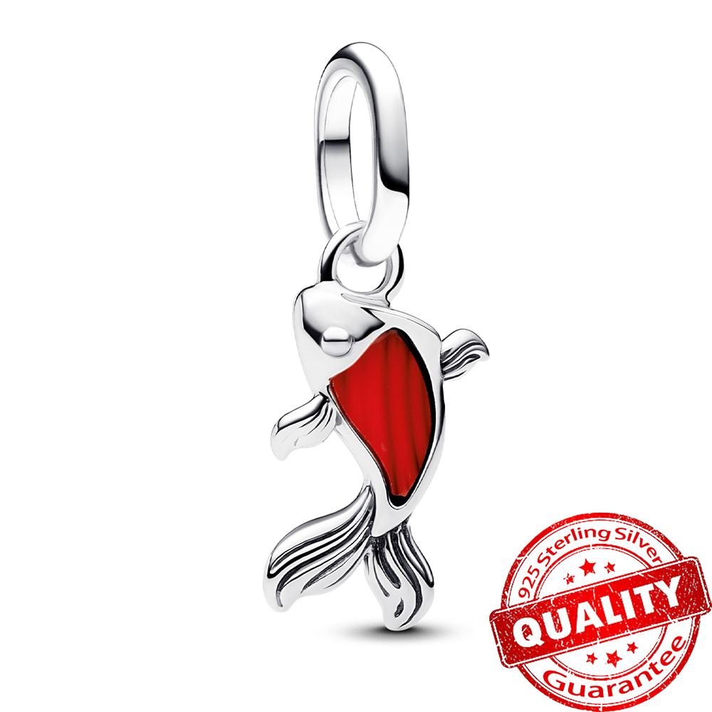 Sparkling Copper Crab Colourful Starfish Shell Conch Dangle Charm Fit Original Bracelet Diy Jewelry Accessories