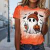 Fashion Women Halloween Ghost T Shirt Funny Casual O-neck Short Sleeves T-shirt Summer Female Tee Shirt