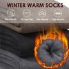3 Pairs Thermal Socks For Men, Thick Winter Outdoors Warm Socks Mens, Soft Chunky Warm Classic Hiking Walking Boot Crew Socks,