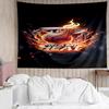 1PC Heat Miami Team Spirit Quick-Dry Tapestry, Unique Design Tapestry, Suitable for Bedroom,Livingroom, Playroom,Heartwarming Holiday Gifts