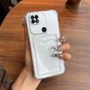 Ударопрочный прозрачный чехол для Xiaomi Redmi 10C с кардхолдером