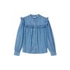 Levis Стандартная Джинсовая Рубашка Сладкий Прохладный С Оборками Женские Топы A8688-0021