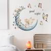 Dreamy Little Fairy Moon Butterfly Flower Bedroom Living Room Home Background Beautification and Decoration Wall Stickers