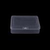 Прозрачный прямоугольный контейнер для хранения мыльной стружки, восковых гранул, резинок и заколок для волос