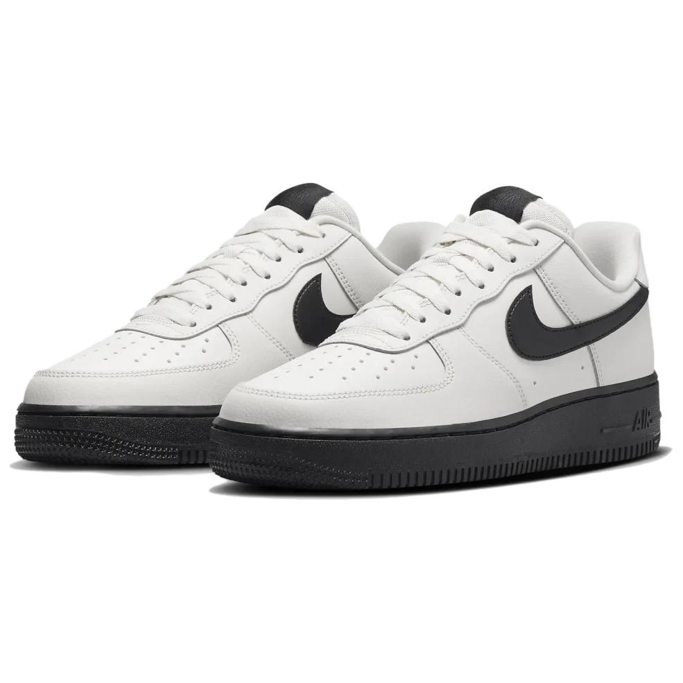 Nike Air Force 1 07 Phantom Black Women Sneakers White Cement-Grey HJ7180-030