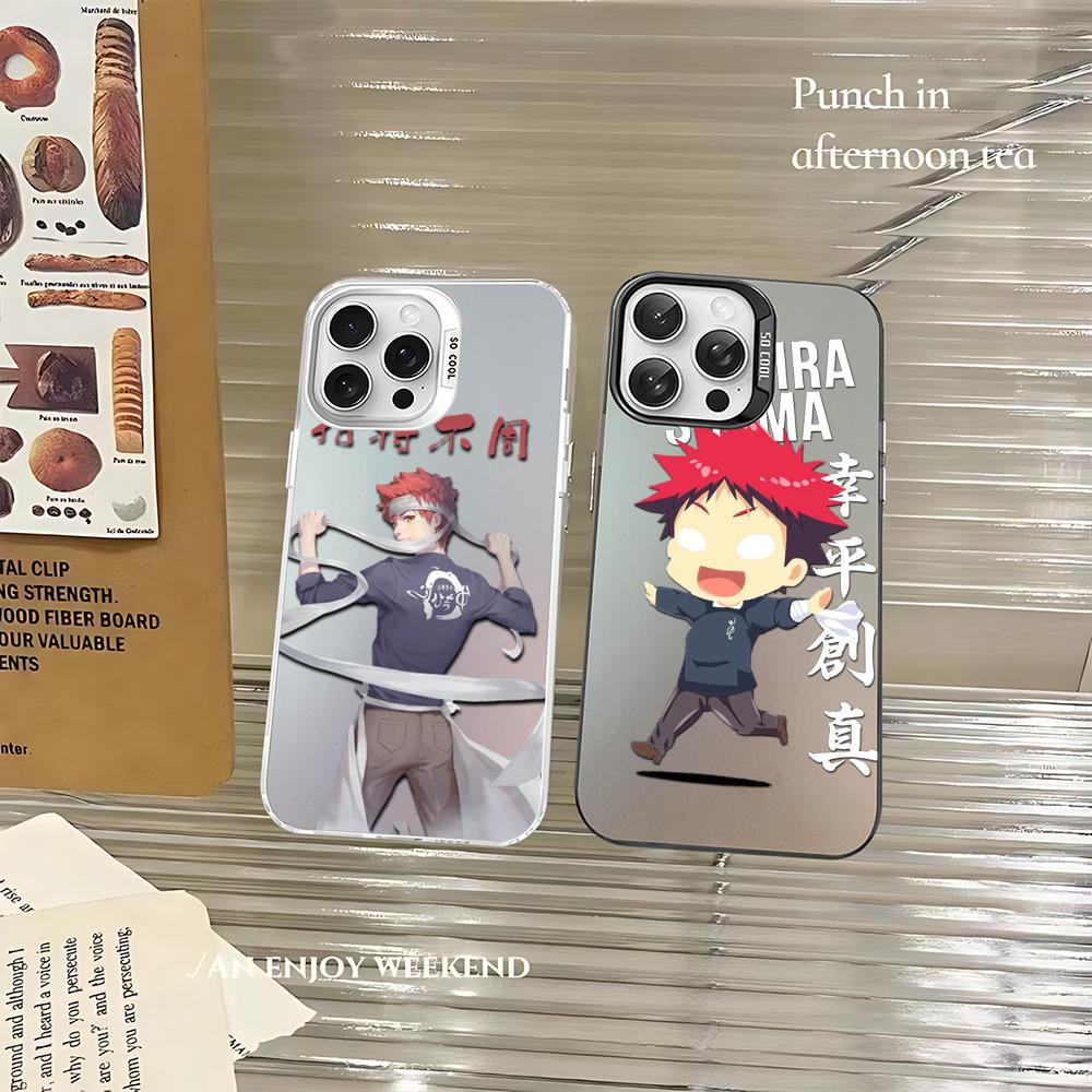 Чехол для телефона Soma Yukihira Food Wars Shokugeki no Soma Аниме Для iPhone16 15 14131211ProMax X XR87Plus Матовый Ударопрочный Задняя крышка