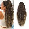Women's 26 Inch Corn Perm Fluffy Grab Clip Ponytail Wig