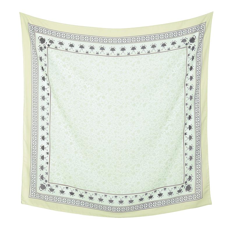 Малайзия Цветочный Принт 110 Квадратный Шарф Мусульманский Хиджаб Женщины Элегантные Шали Дамы Повседневный Головной Платок Тюрбан Косынка Оптовая Продажа