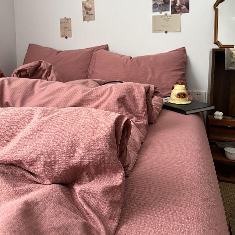 G5Zins Супермягкий двухслойный муслиновый комплект постельного белья - Пододеяльник и простыня - Для всех сезонов, Идеально для общежитий.