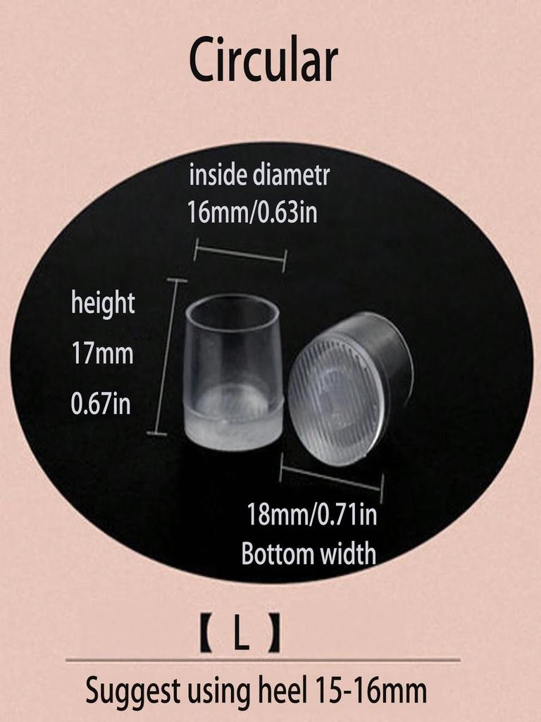 1 пара протекторов для высоких каблуков, сменные набойки для шпилек, тихие полоски против шума, износостойкая накладка для ремонта каблука, защита подошвы