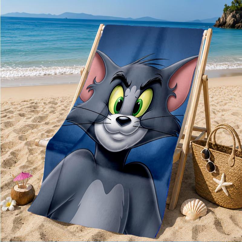 Jerry Adventure Beach Towel, Super Soft Microfiber, Perfect Gift for Her/Him, Birthday, for Pool, Beach, Travel, Decor Beach Party