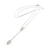 [M6243] - White 'Fatma' Silver Necklace