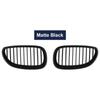 2PCS Front Kidney Racing Grille for BMW E60 E61 M5 Series 2003-2010 Single Line Modification Sport Grilles Hood Grill Car Stying