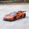 Koenigsegg One1 Литой Модель Автомобиля Реалистичный Звук Суперкара Свет Возвратная Игрушечная Машинка Декоративный Элемент Высококачественная Коллекционная Модель