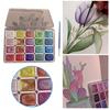 20/24 Colors Watercolor Paint Set Seamless Blending High Transparency Fine Pigment Distribution Natural Gum Portable Palette