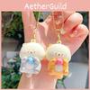 Adorable Miniature Animal Couple Magnetic Keychain Pendant Cute Gift For Collectors