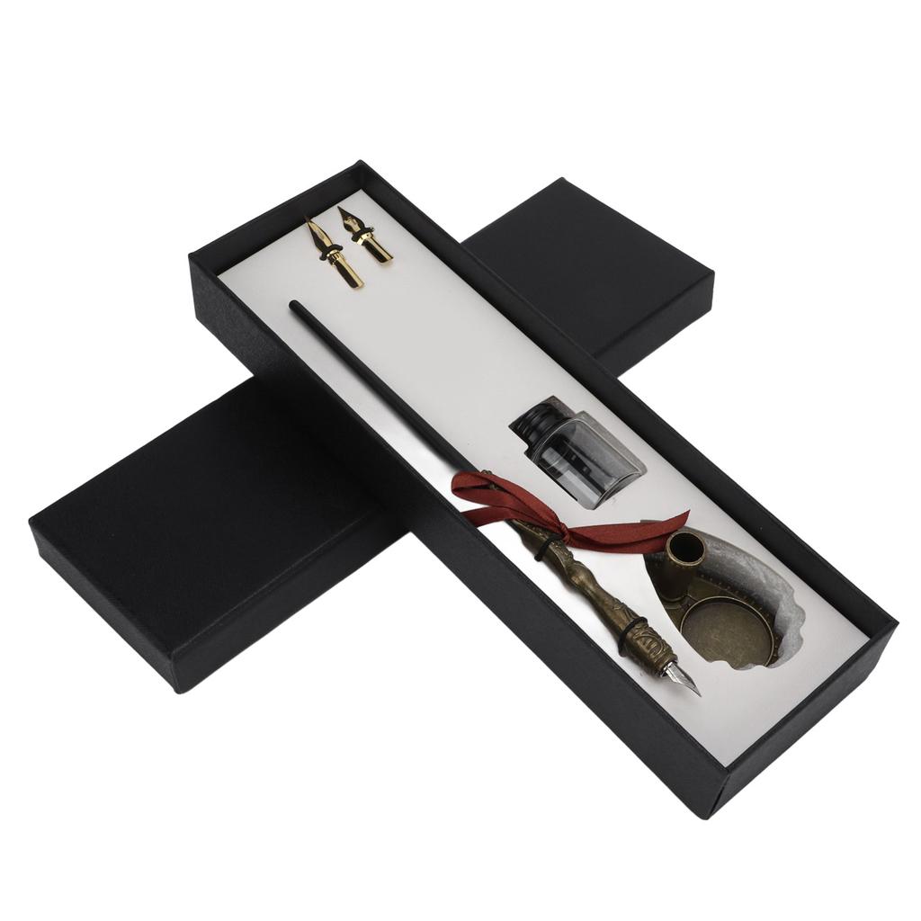 Набор ручек для окунания, сглаживающий пишущий винтажный нежный набор ручек для гравировки и каллиграфии для студентов и взрослых Холи