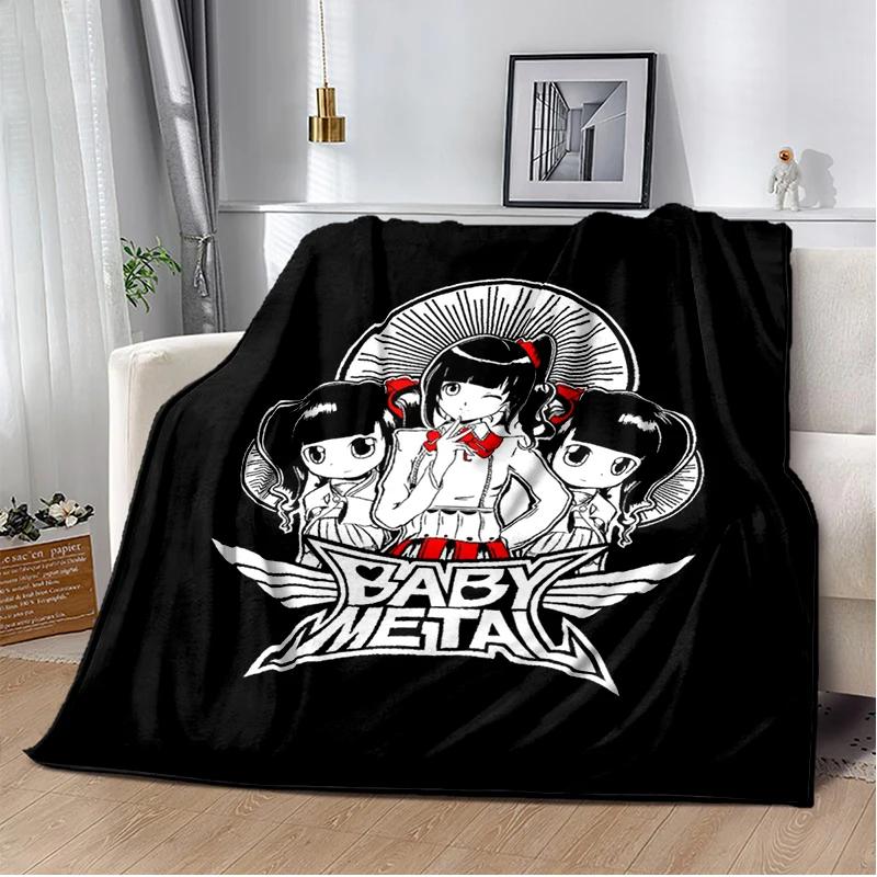 Японская идол-группа babymetal Комбинация Плед для дивана, похода, пикника, кровати Модный Супермягкий фланелевый плед Подарок на день рождения