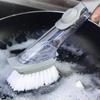 Kitchen Cleaning Brush with Dishwashing Sponge 2 In 1 Long Handle Dish Washing Brush Household Cleaning Tools