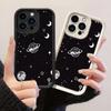 JT80 Черный Пространство для рисования для iPhone 17 16 15 Pro Max Samsung S26 S25 S24 Ultra A17 A16 A07 A56 Xiaomi 15T Redmi Note14 Pro Мягкий 15c Чехол из ТПУ