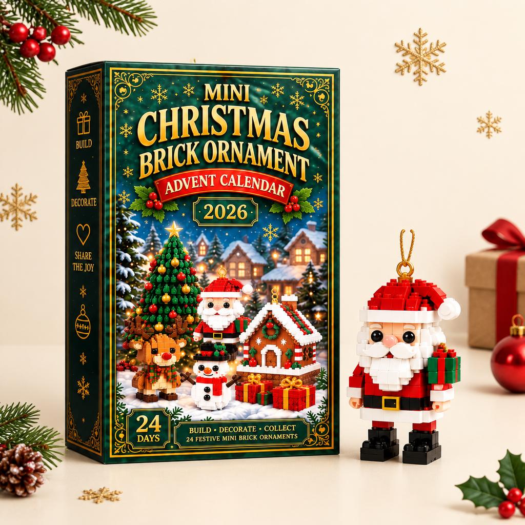 24-grid Christmas Countdown Building Block Decoration Toy: A Festive Ornament for a Sense of Celebration, Fun DIY