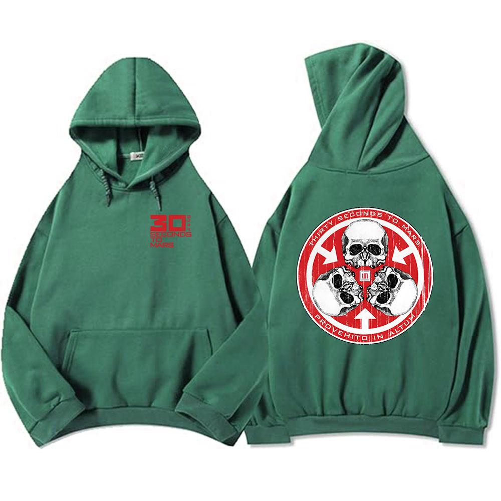Толстовки Thirty Seconds To Mars с длинным рукавом, модные худи с капюшоном, повседневные, в стиле рок, унисекс, уличная одежда, мужские