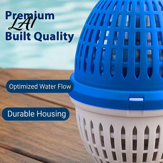 Easy Install Pool Filter Swimming Housing Fit 7.5K-20K Gallons Pools 5 Stage Large Capacity System Filtration System Above Ground & In-Ground