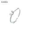 Lindon Classic Copper Alloy Zircon Ring Ladies Jewelry Wedding Promise Party Gift
