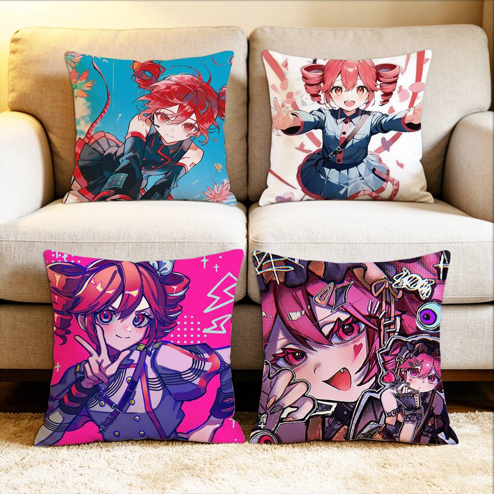 Singer K-Kasane Teto Various Sizes Square Pillow Case For Car Home Bedchamber Decor