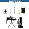 12x50 Monocular Portable Zoom Hd 5000m Telescope Long Distance For Sports Outdoor Camping Travel