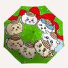 1pc Christmas wreath Automatic Umbrella Durable Iron Frame & Plastic Handle, Gift for Men & Women, Sturdy Construction,Playful Design yy250826152