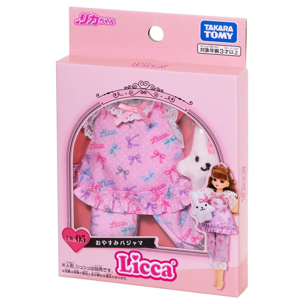 TAKARA TOMY Платье Пижама для сна Игрушка для ролевых игр для детей от 3 лет и старше Licca-chan LW-05 Наряжаться