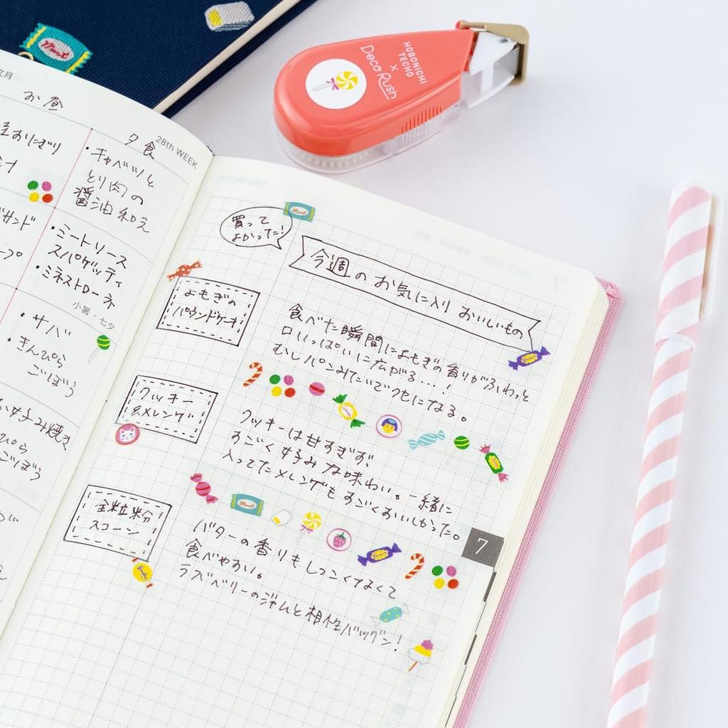 Hobonichi Plus Deco Rush Decoration Tape Candy Dream Planner Tape
