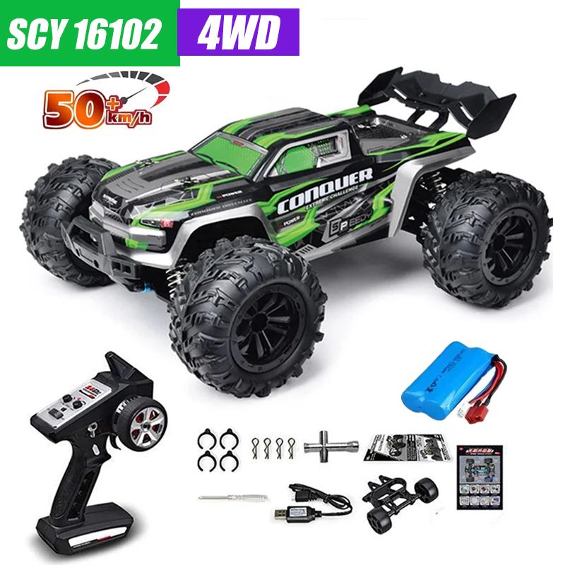 Scy16101 pro Высокоскоростная RC Машинка Бесколлекторная 4WD Внедорожник Дрифт Машина на Радиоуправлении 1:16 профессиональных гоночных автомобилей против SG116MAX Wltoys