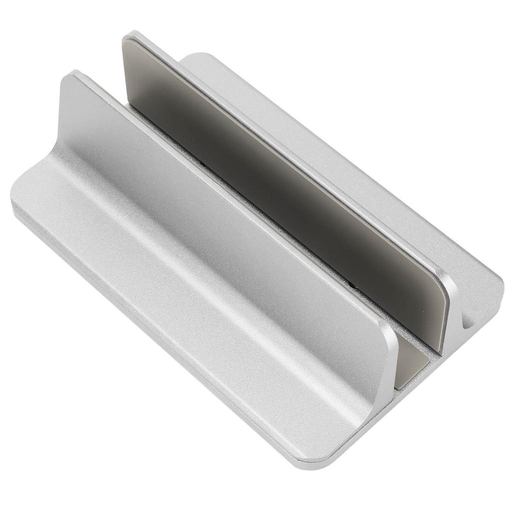 Вертикальная подставка для ноутбука, серая, регулируемая основа, 3D изогнутое дно, силиконовый держатель для ноутбука