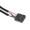 9-контактный USB удлинительный кабель для материнской платы: Плата USB 2.0 хаба 1 к 4 / 1 к 2