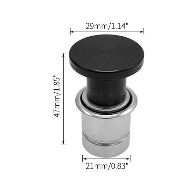 Universal 12V Socket Cover Lighter Aluminum Alloy Car Cigarette Lighter Plug Waterproof Dustproof for Vehicle Interior