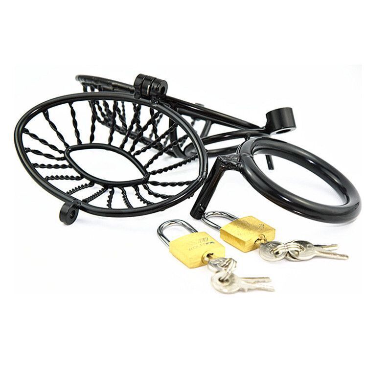 SM Cock Cage Sex Toys for Men Lockable Stainless Steel Penis Cock Ring Sleeve Lock Male Chastity