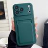 Push Card Slot Wallet Soft Silicone Bumper Case For iPhone 17 16 15 14 13 12 11 Pro Max Plus Mini X XS XR Max Shockproof Cover